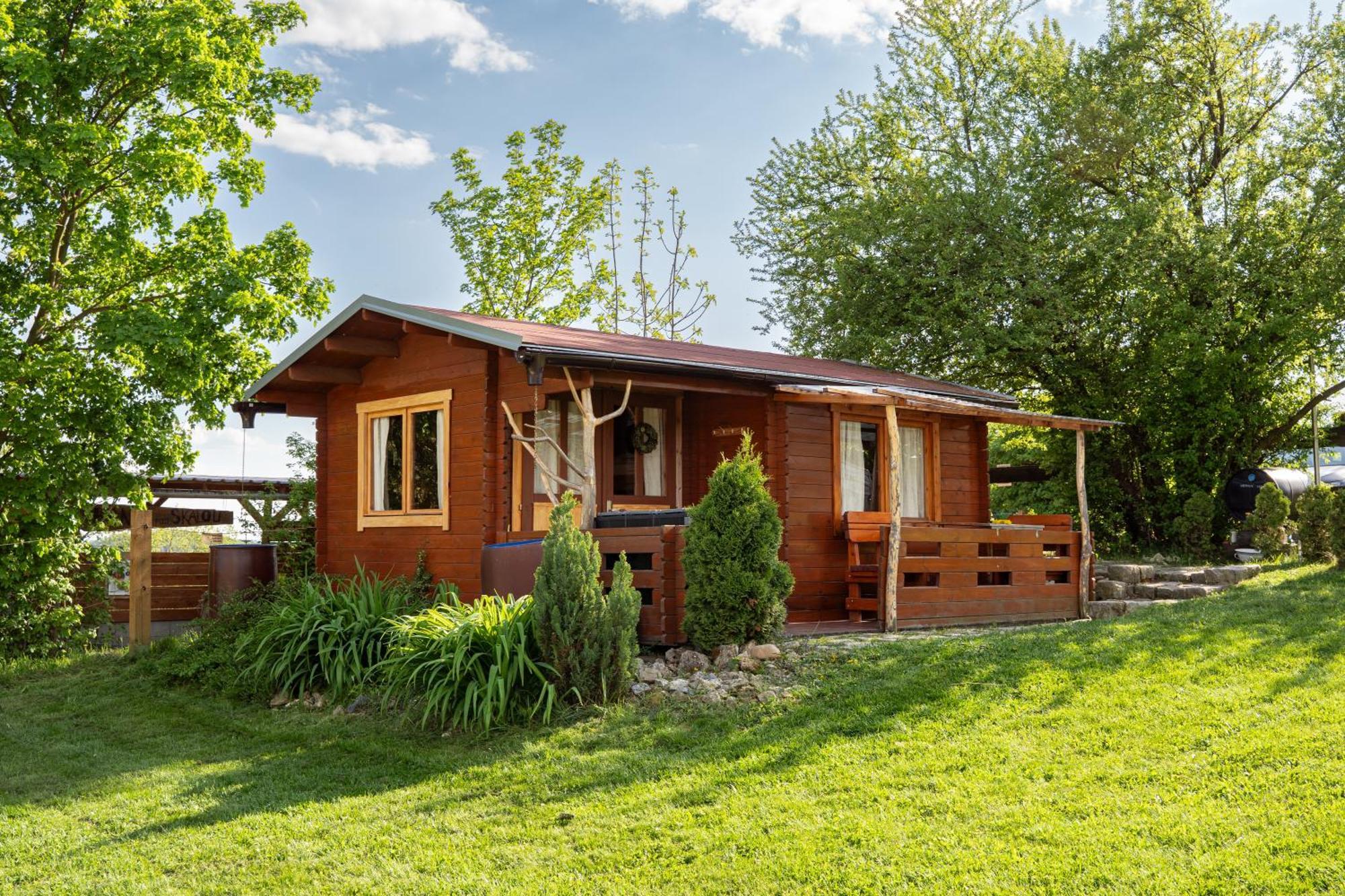 Cozy Wood Hut On The Farm Villa Třebívlice Kültér fotó